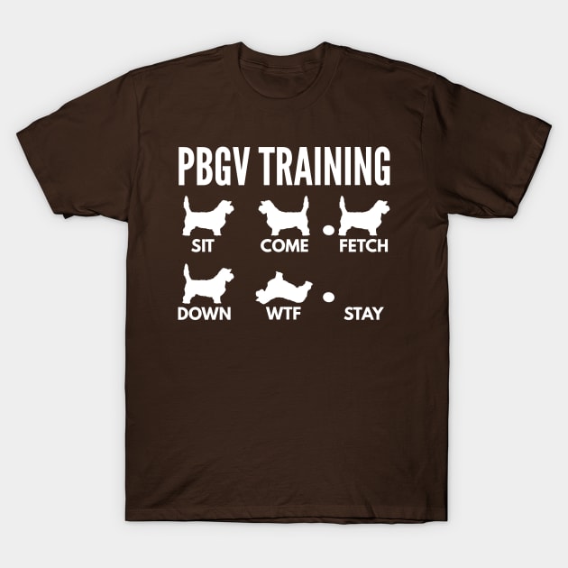 Petit Basset Griffon Vendéen Training PBGV Dog Tricks T-Shirt by DoggyStyles